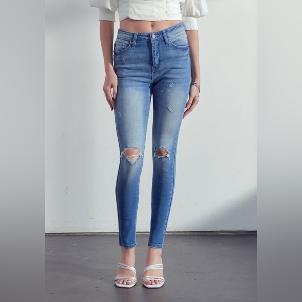 Women’s KanCan denim high rise super skinny jeans